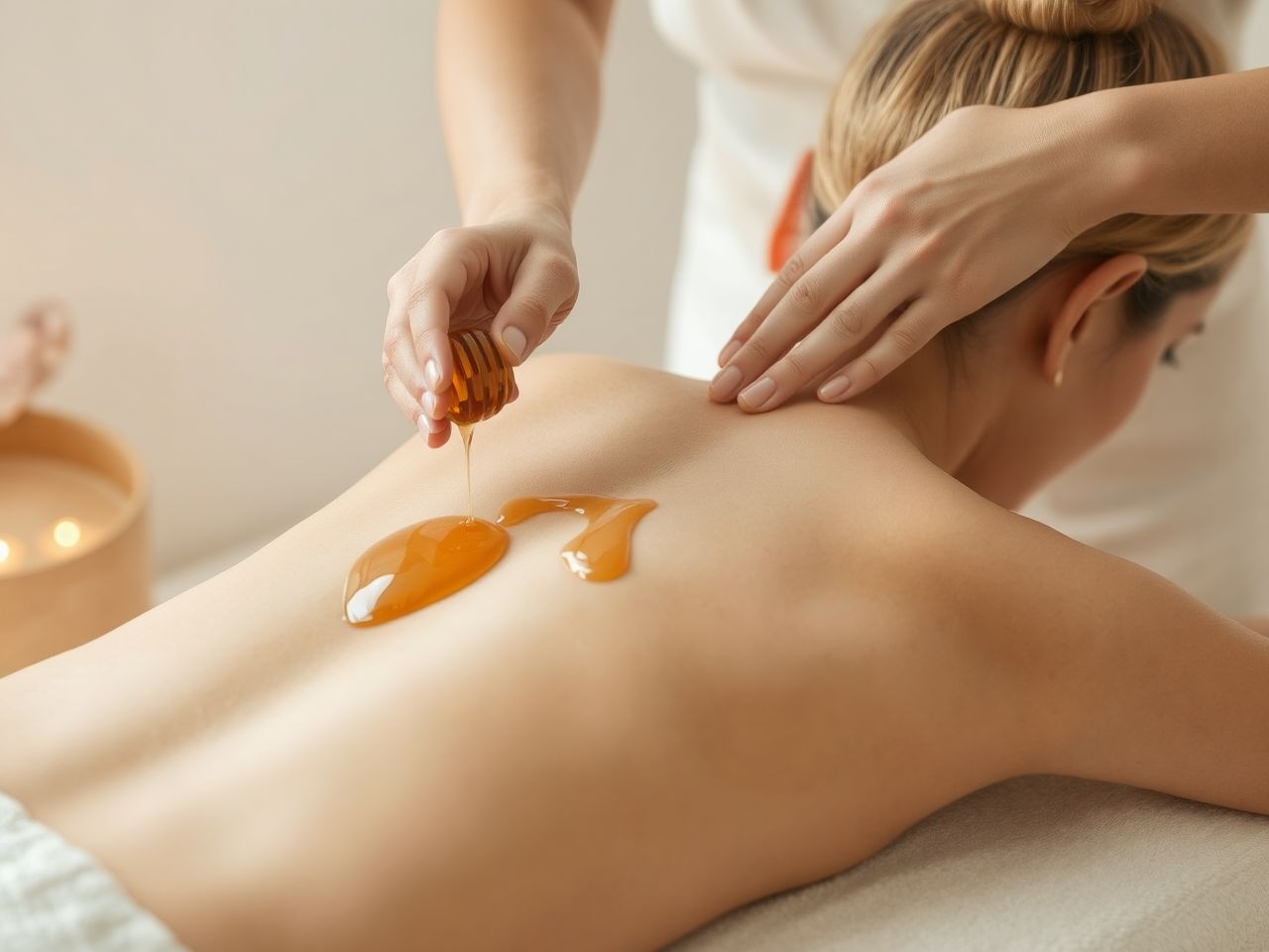 A mézes masszázs serkenti a vérkeringést és méregtelenít.