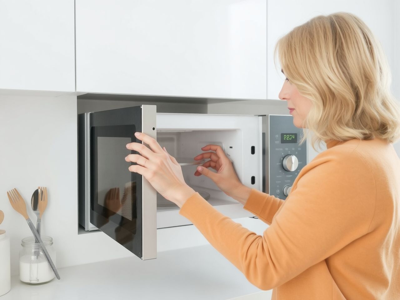 Soha ne használj fém étkészletet mikrohullámú sütőben!