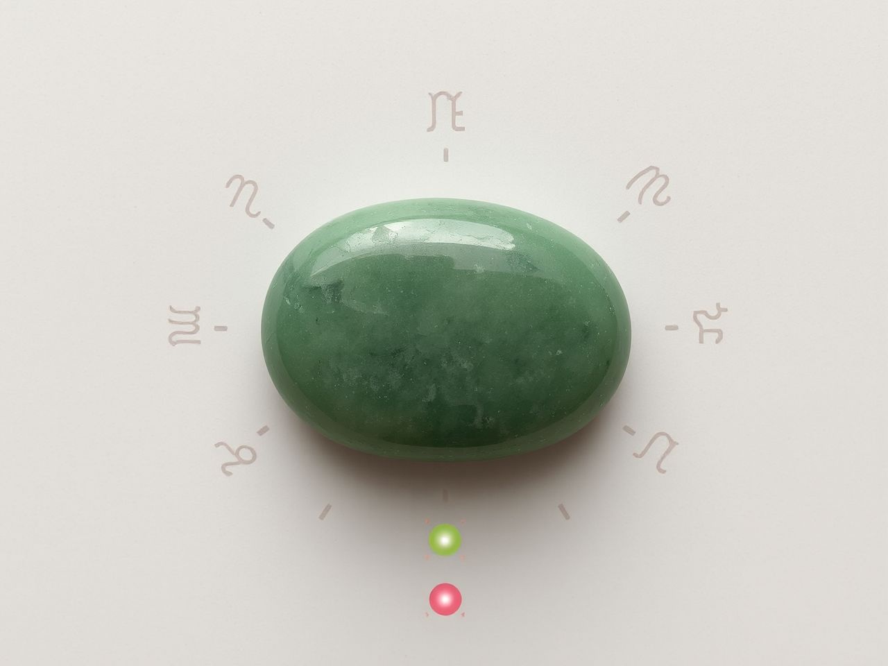A nefrit jade a szívcsakra energiáit erősíti, Bika jegyének kedvelt köve.
