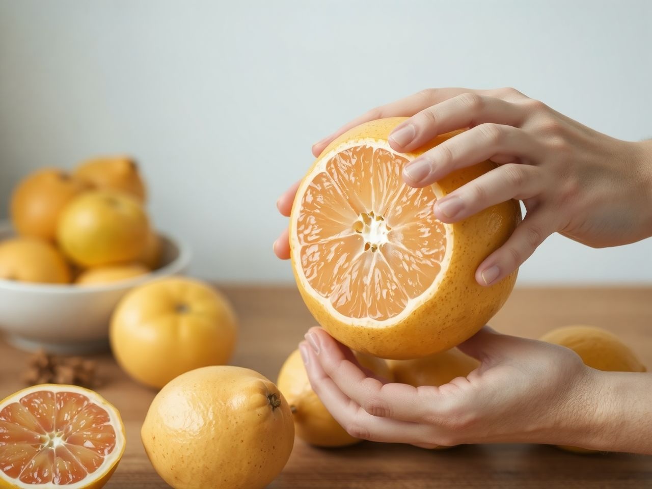 A pomelo kiválasztásakor kemény, nehéz és érett példányt válassz!