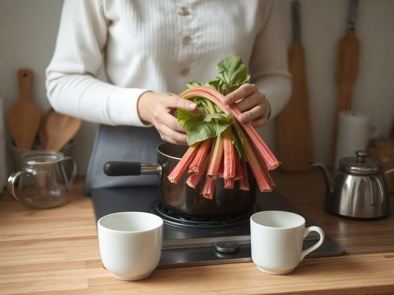 A rebarbara gyökér tea serkenti az emésztést és méregtelenít.