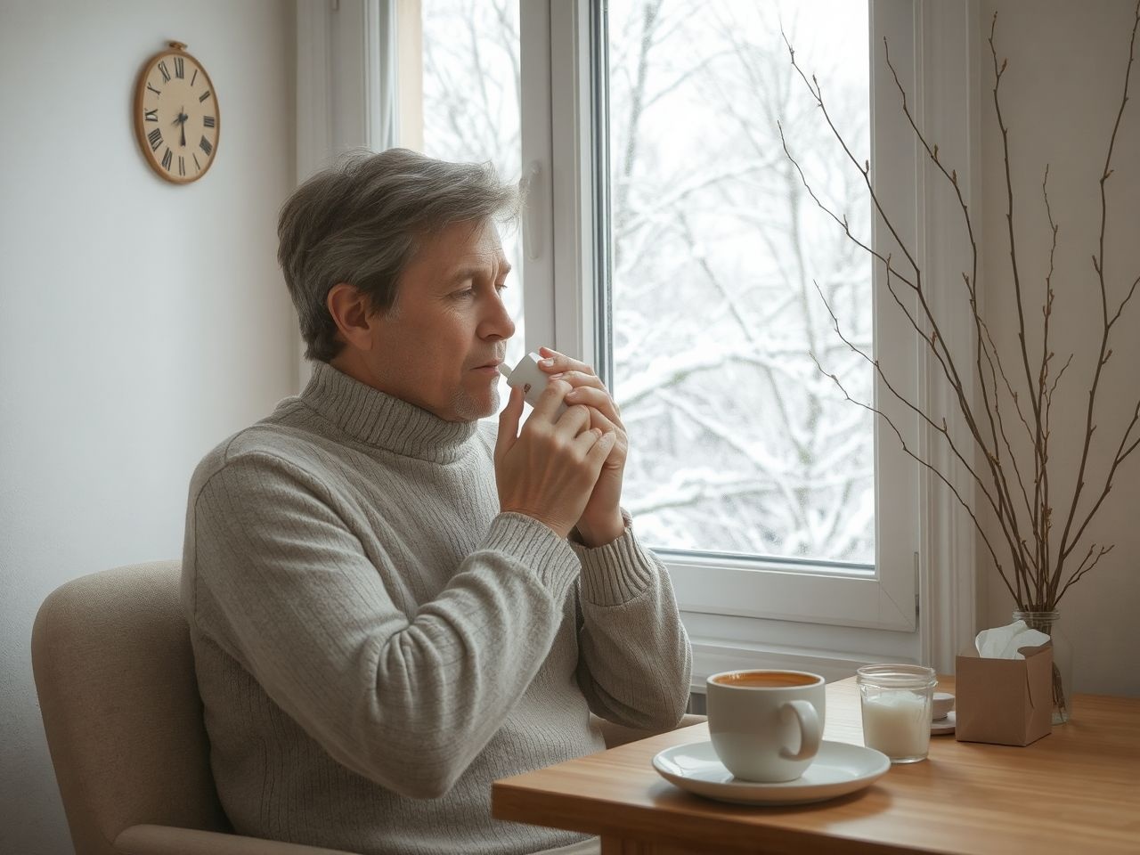 A sós inhalálás hatékony védelem a téli allergiák ellen.