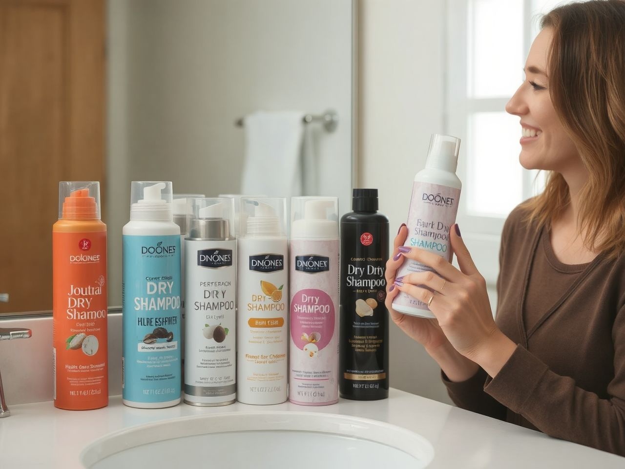 A hab- és spray típusú száraz sampon gyors frissítést nyújt.