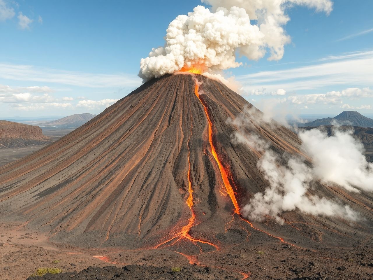 A vulkáni kitörések típusai a magma viszkozitásától függenek.