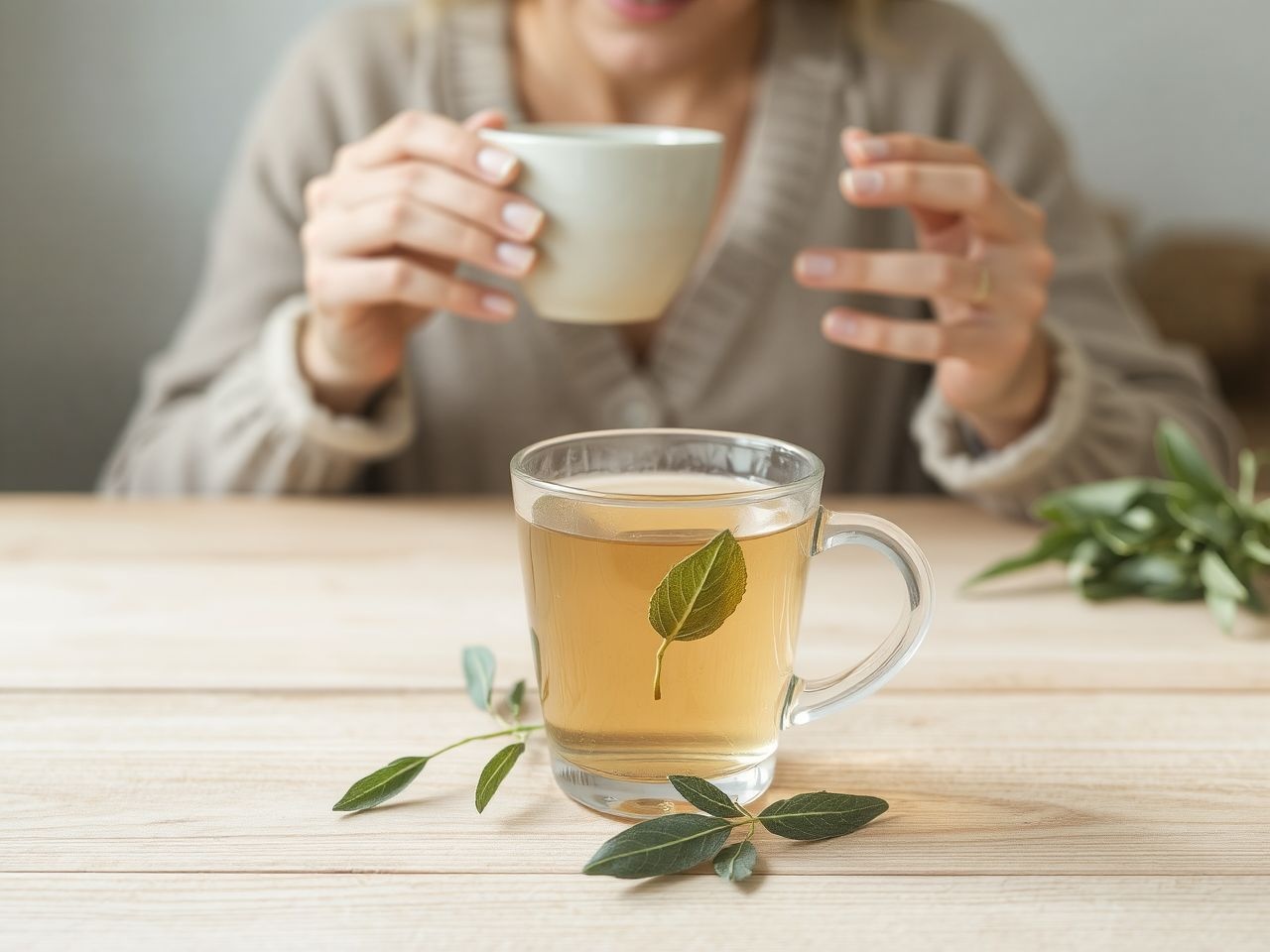 A zsálya tea gyulladáscsökkentő és emésztést segítő hatású.