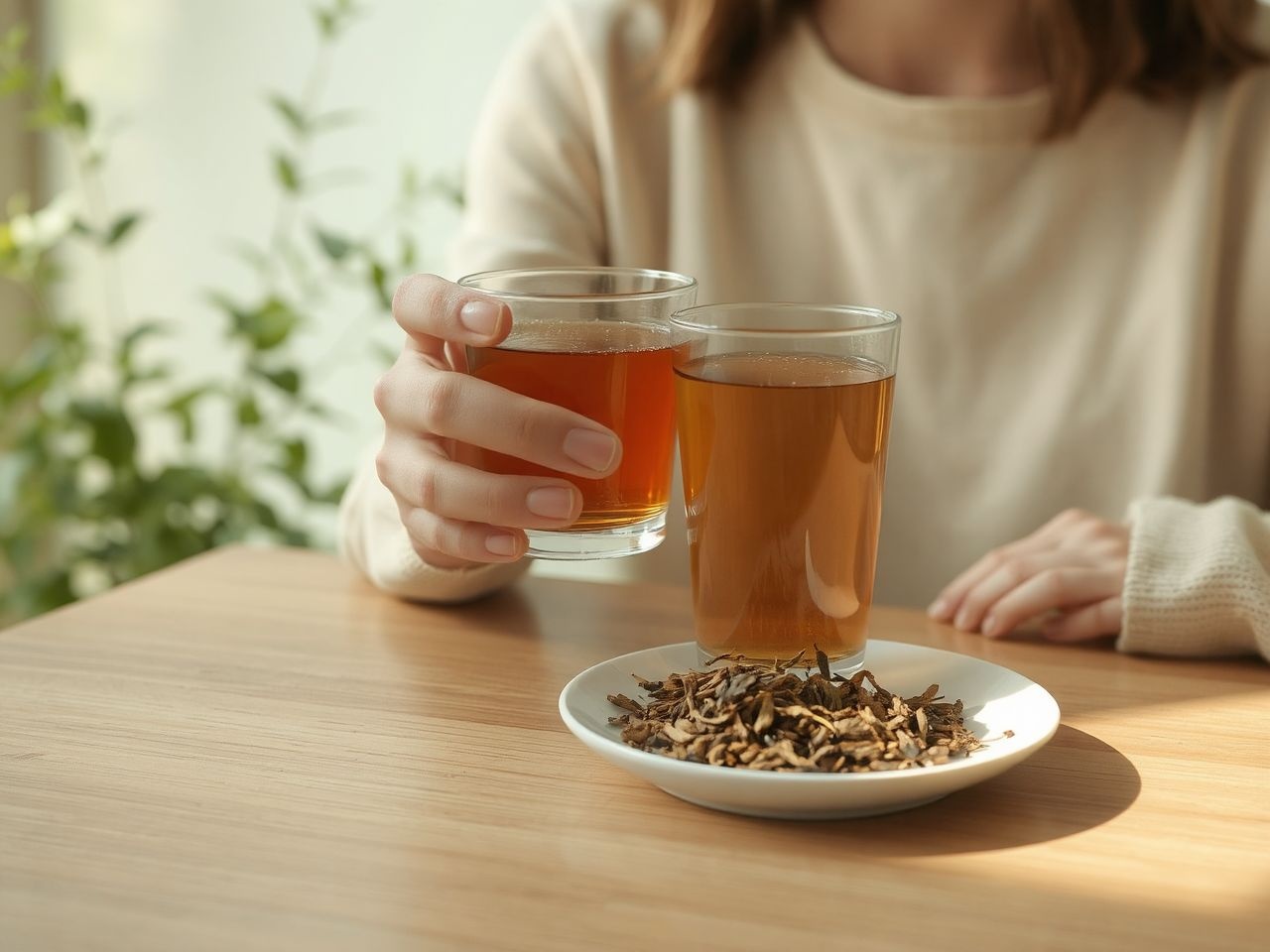 A kukicha tea alacsony koffeintartalma nyugodt éberséget biztosít.
