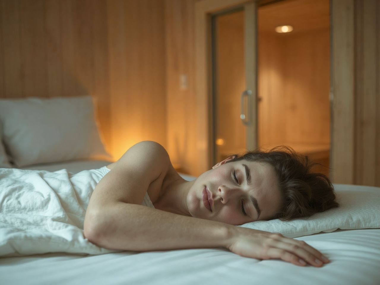 A szauna segít mélyebb és nyugodtabb alvás elérésében.