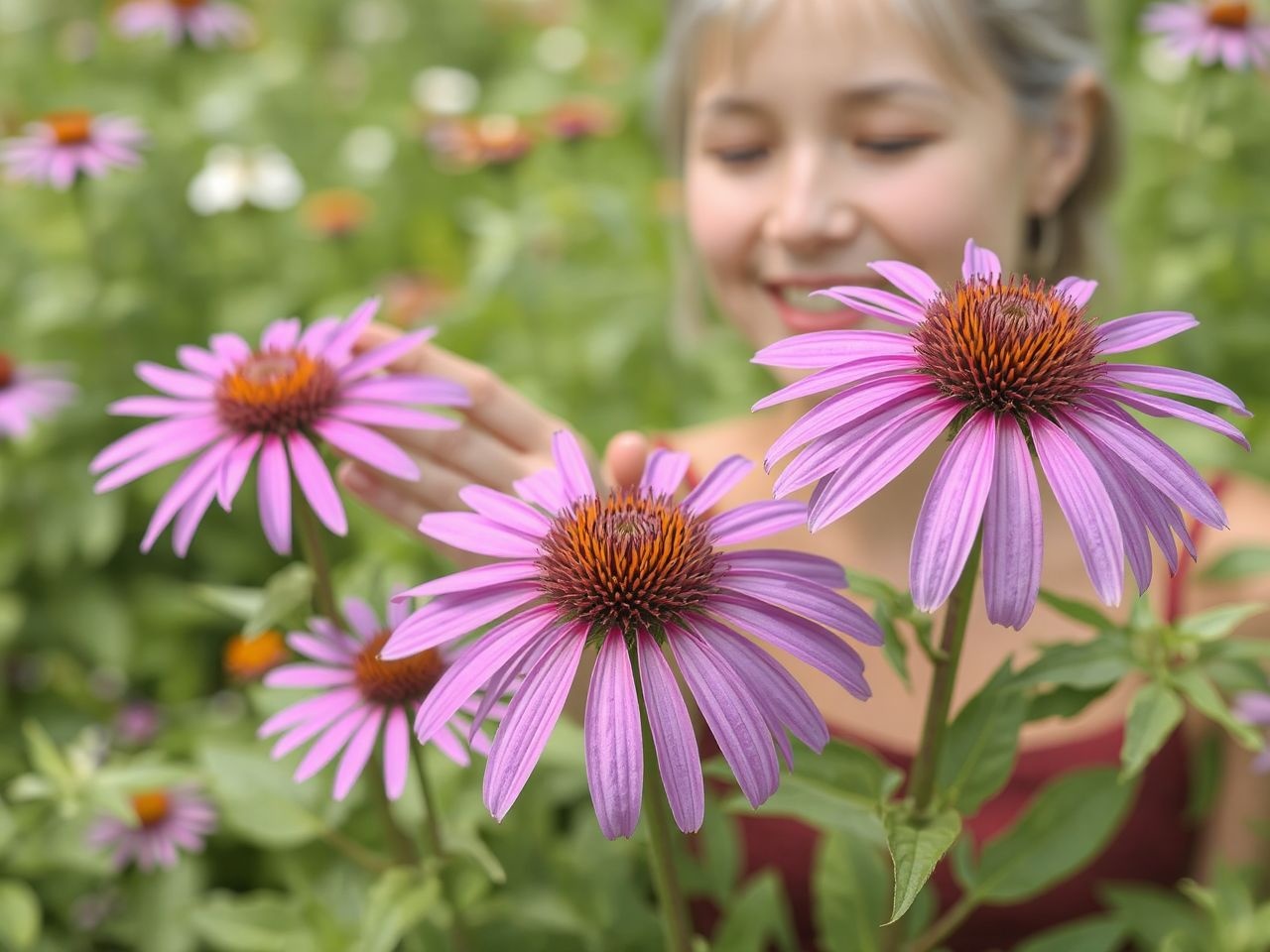 Az Echinacea segít gyorsítani a megfázás lezajlását.