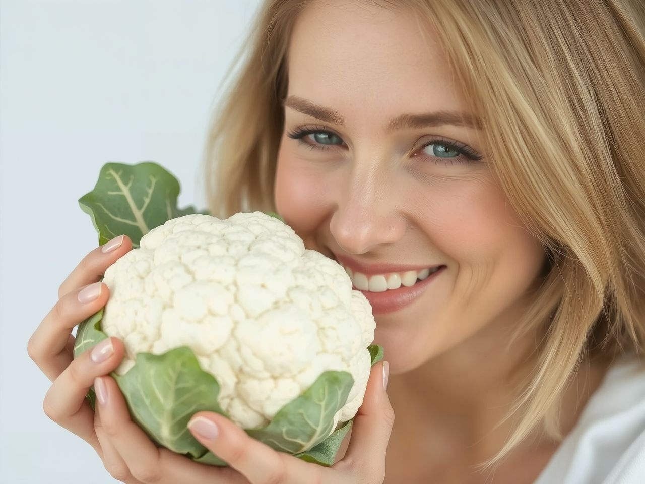 A karfiol gazdag antioxidánsokban, támogatva a bőr és haj egészségét.