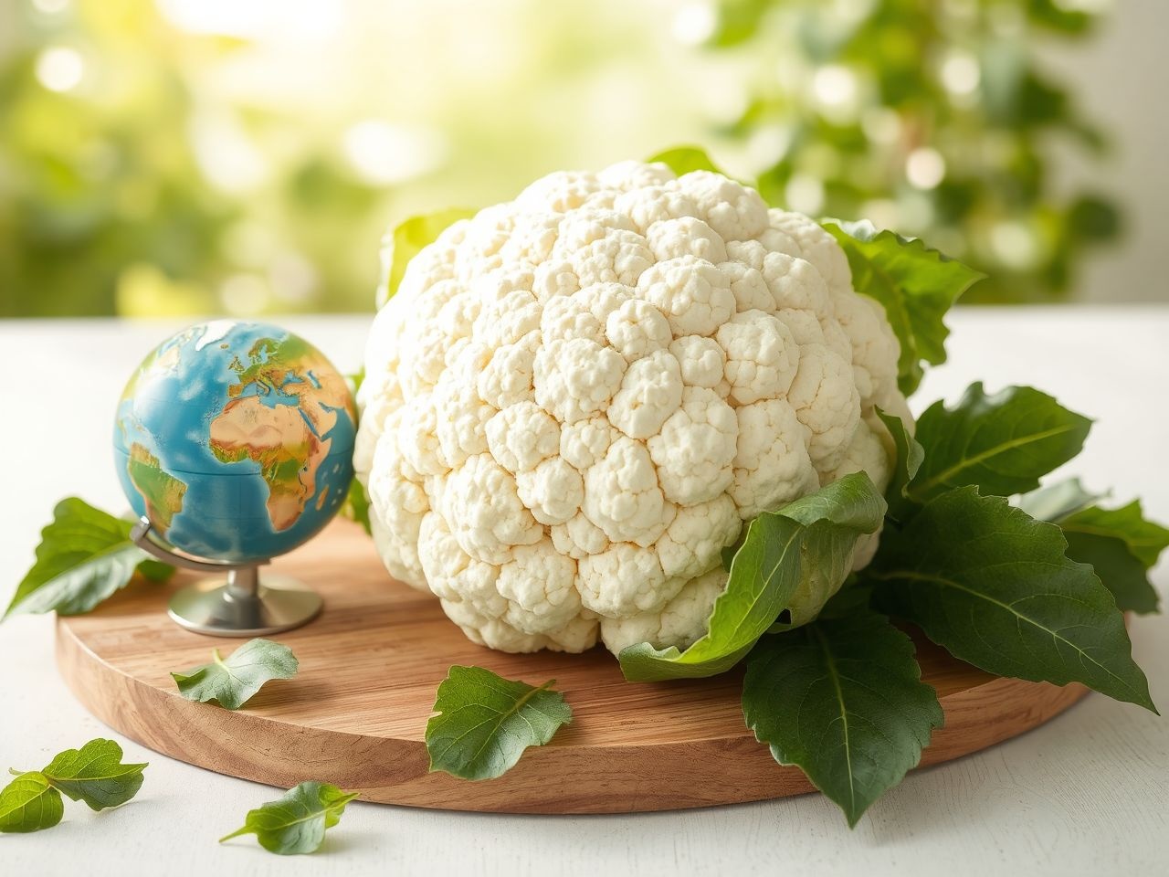 A karfiol alacsony ökológiai lábnyommal fenntartható táplálék.