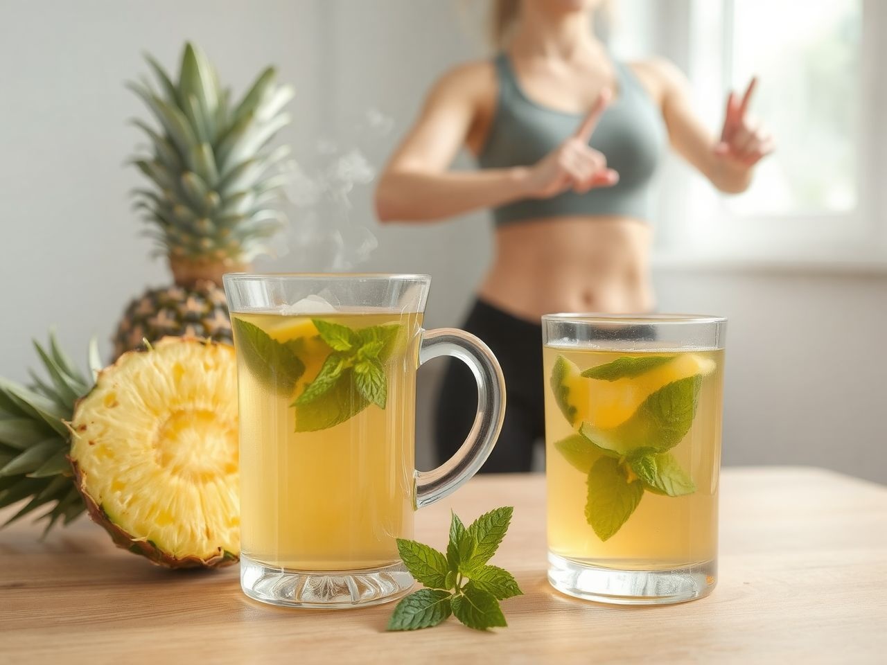 Az ananász tea serkenti az anyagcserét és elősegíti a fogyást.