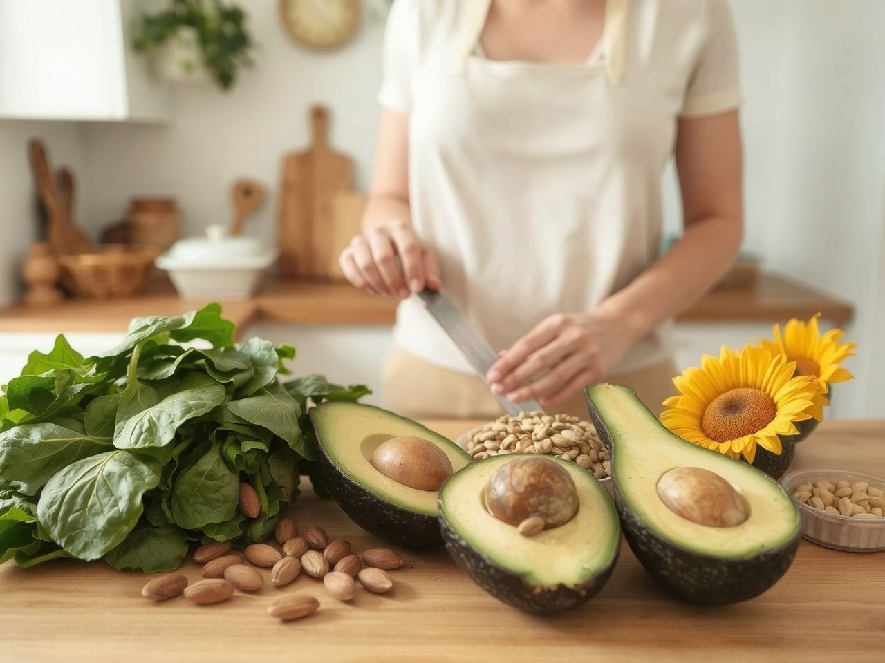 Az E-vitamin segíti a sejtek regenerálódását és védi a bőrt.