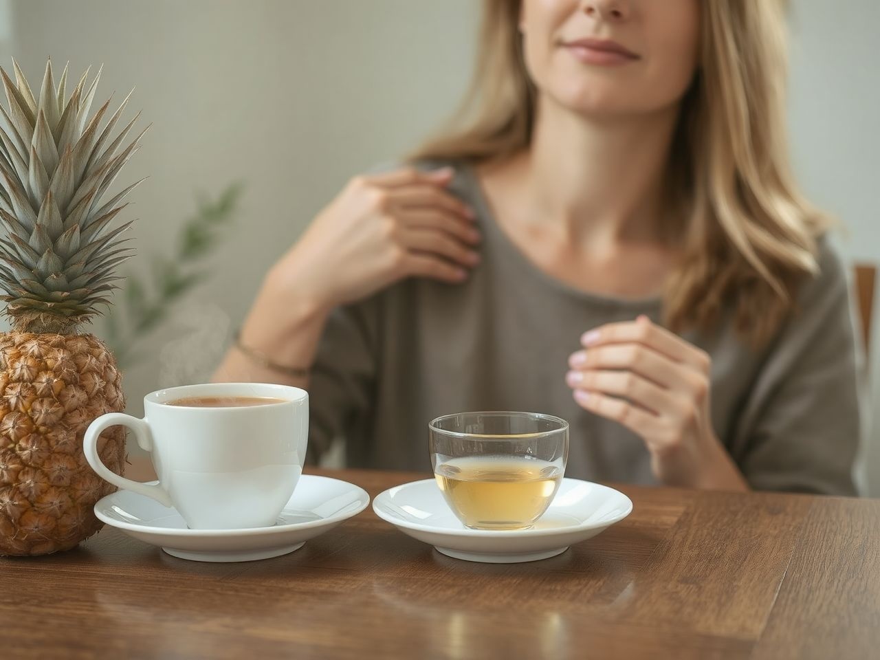 Az ananász tea bromelaint tartalmaz, mely gyulladást csökkent.