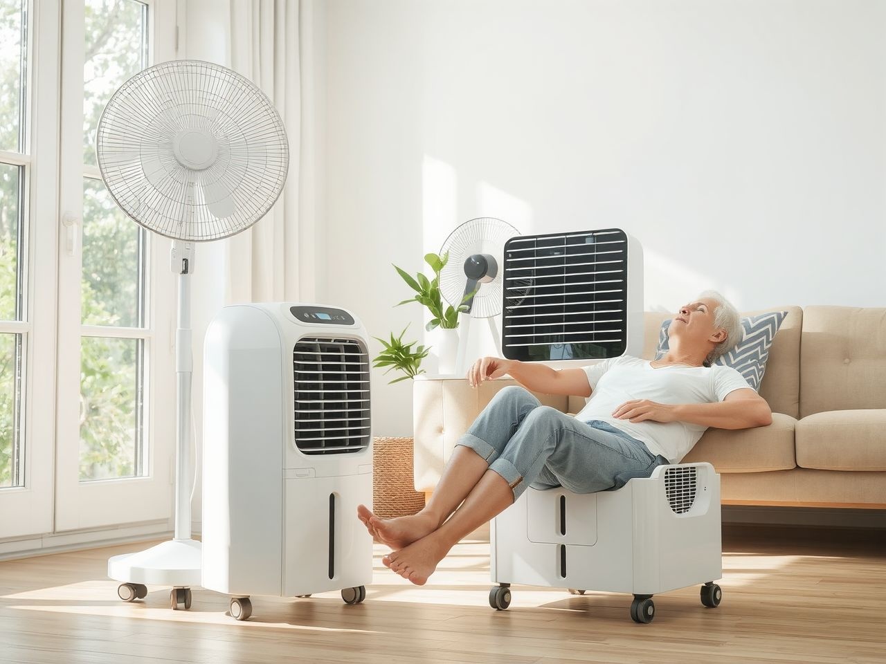 Az air cooler legjobban száraz, jól szellőző helyen működik.