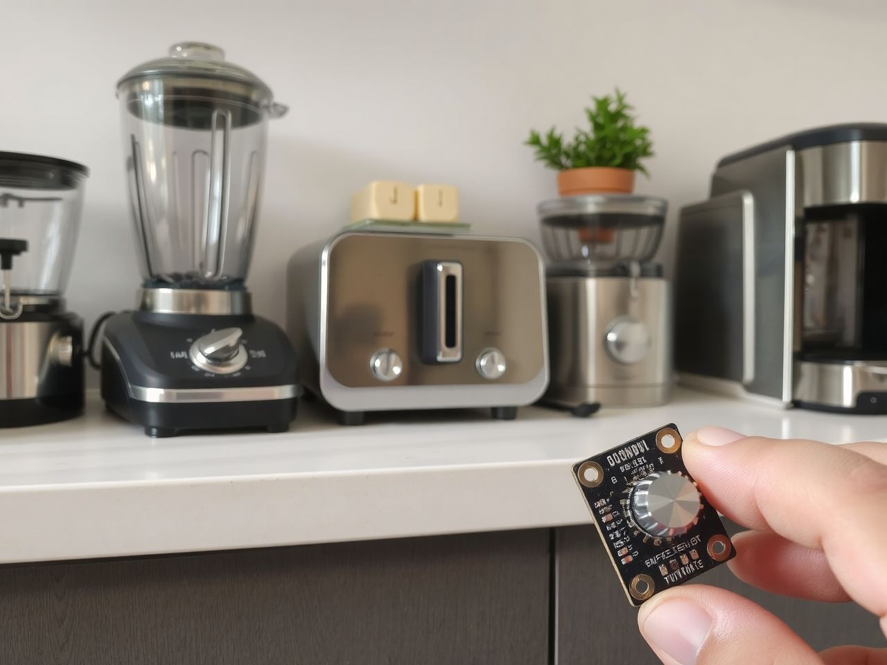 A potméterek precíz hangerőszabályzást biztosítanak háztartási elektronikai eszközökben.