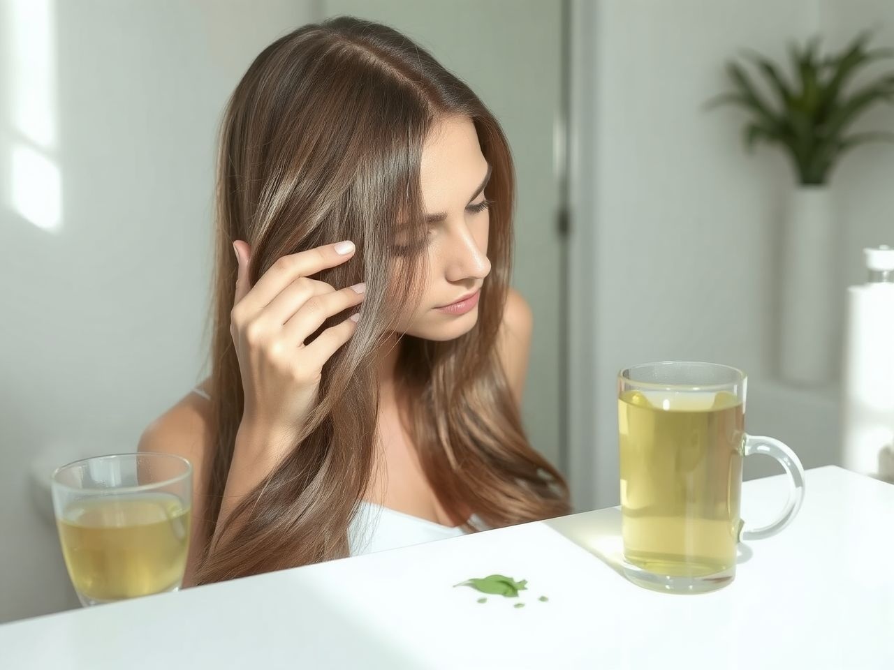 A zöld tea antioxidánsai serkentik a hajhagymák növekedését.