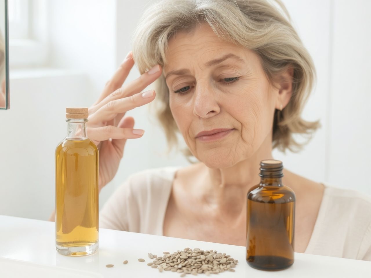 A lenolaj segíthet enyhíteni a menopauza hormonális tüneteit.