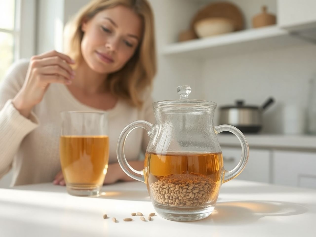 A lenmag tea támogatja a hormonális egyensúlyt és női egészséget.