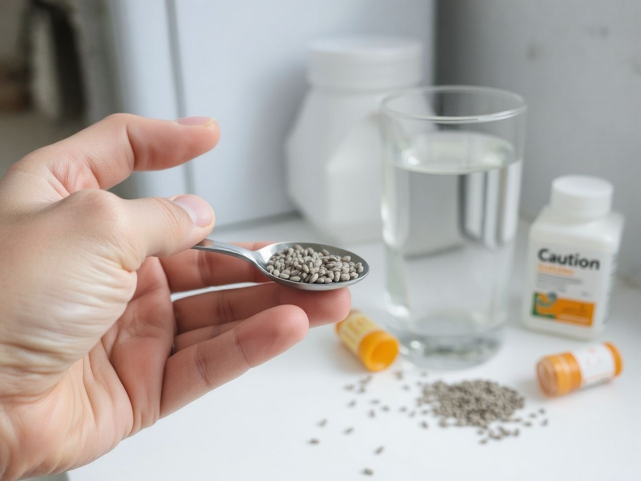 Chia mag fogyasztása során fontos a megfelelő vízfogyasztás biztosítása.