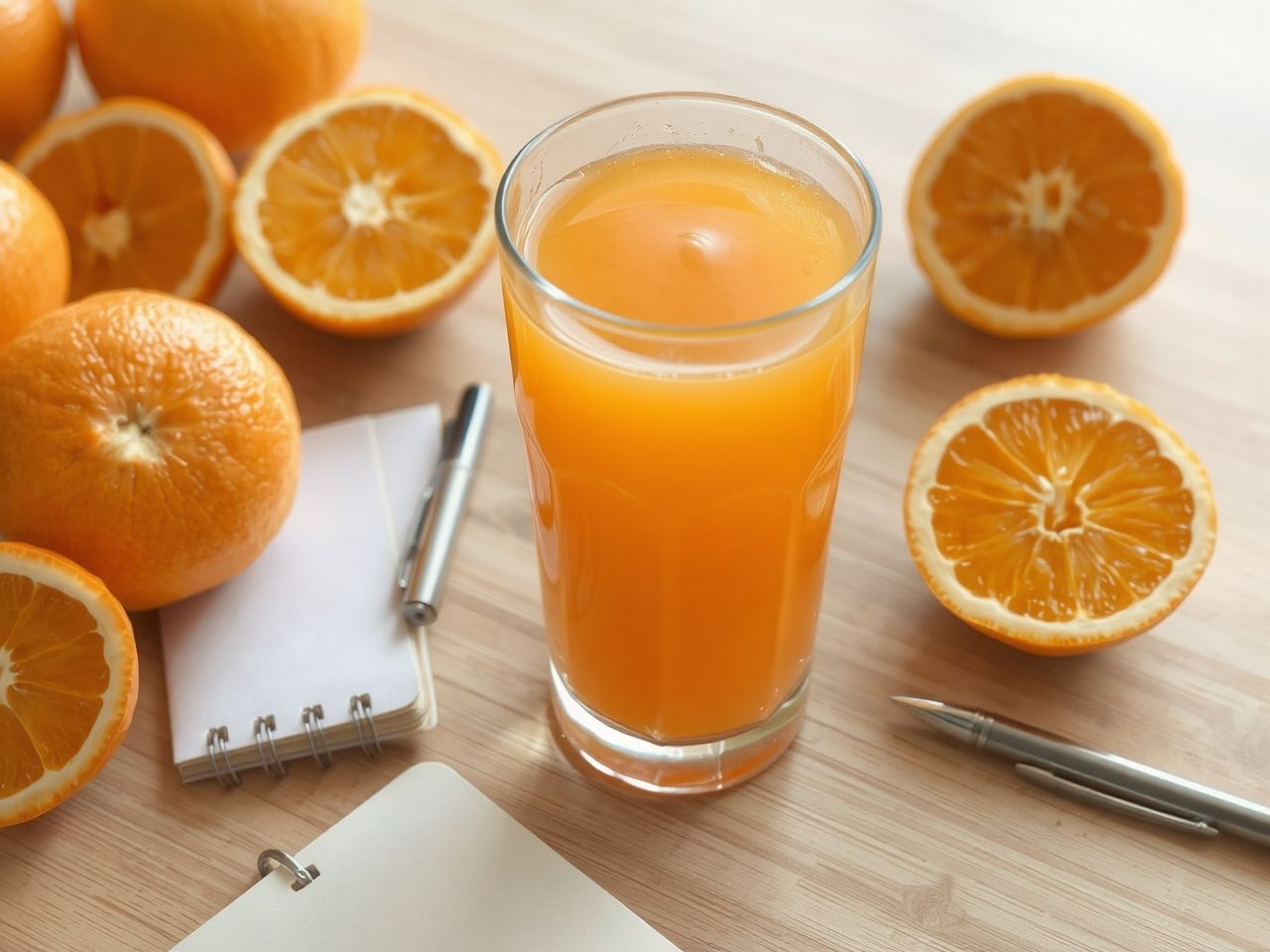 A frissen facsart narancslé valójában cukortartalma miatt is egészséges.