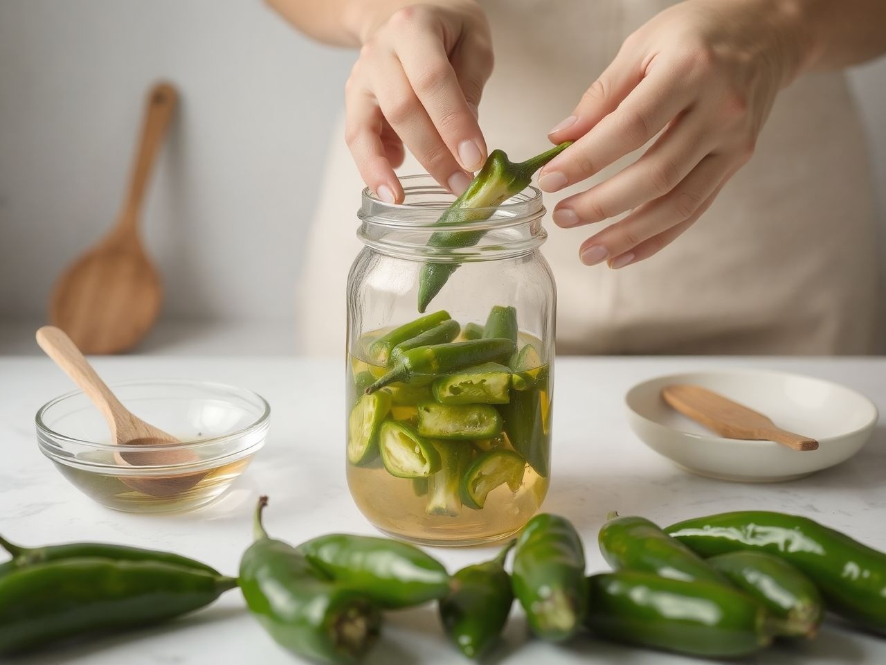 Az ecetes almapaprika savanyú íze fokozza az étvágyat.