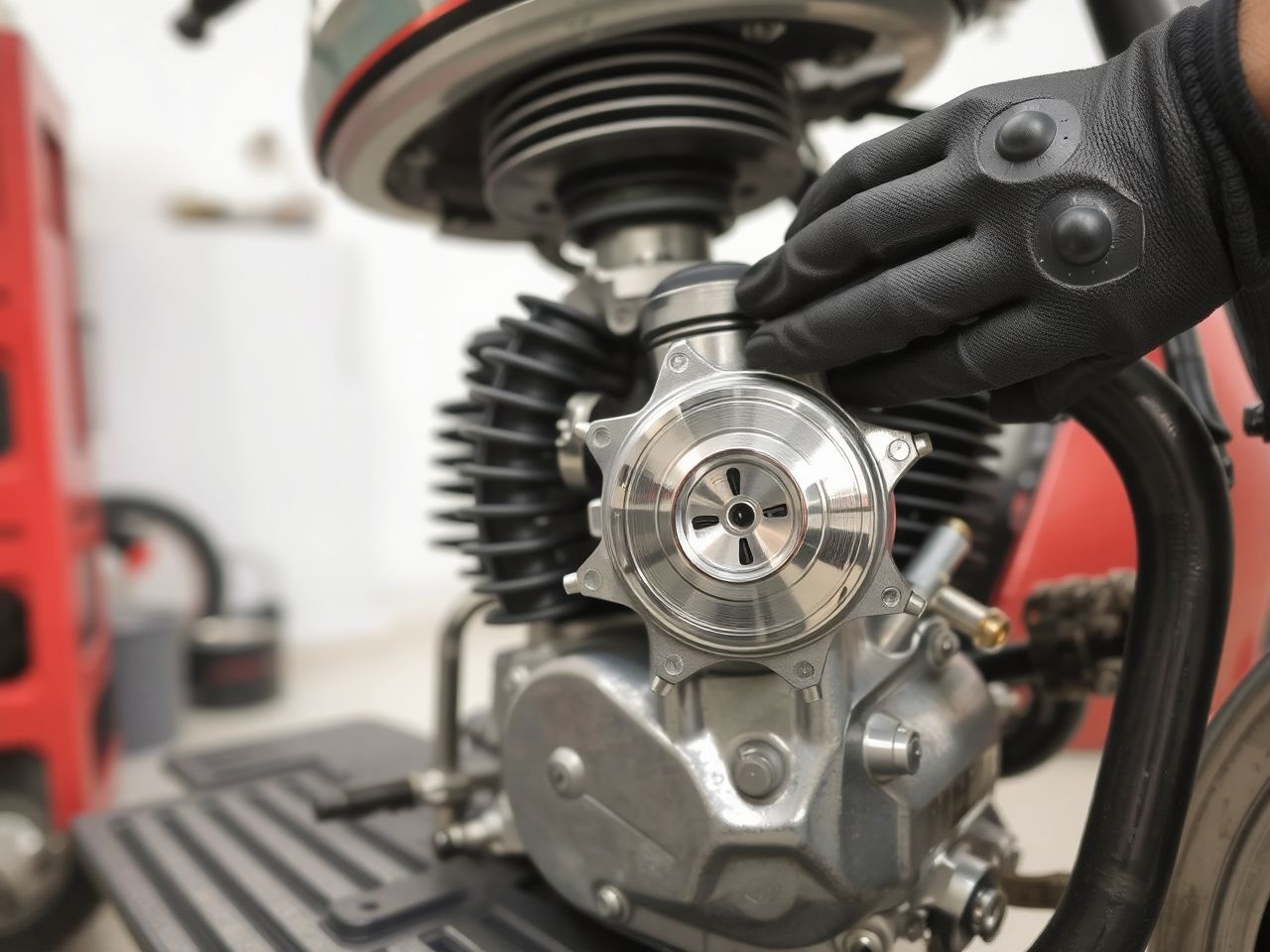 Módosított motorokban az olajpumpa precíz olajellátást biztosít.