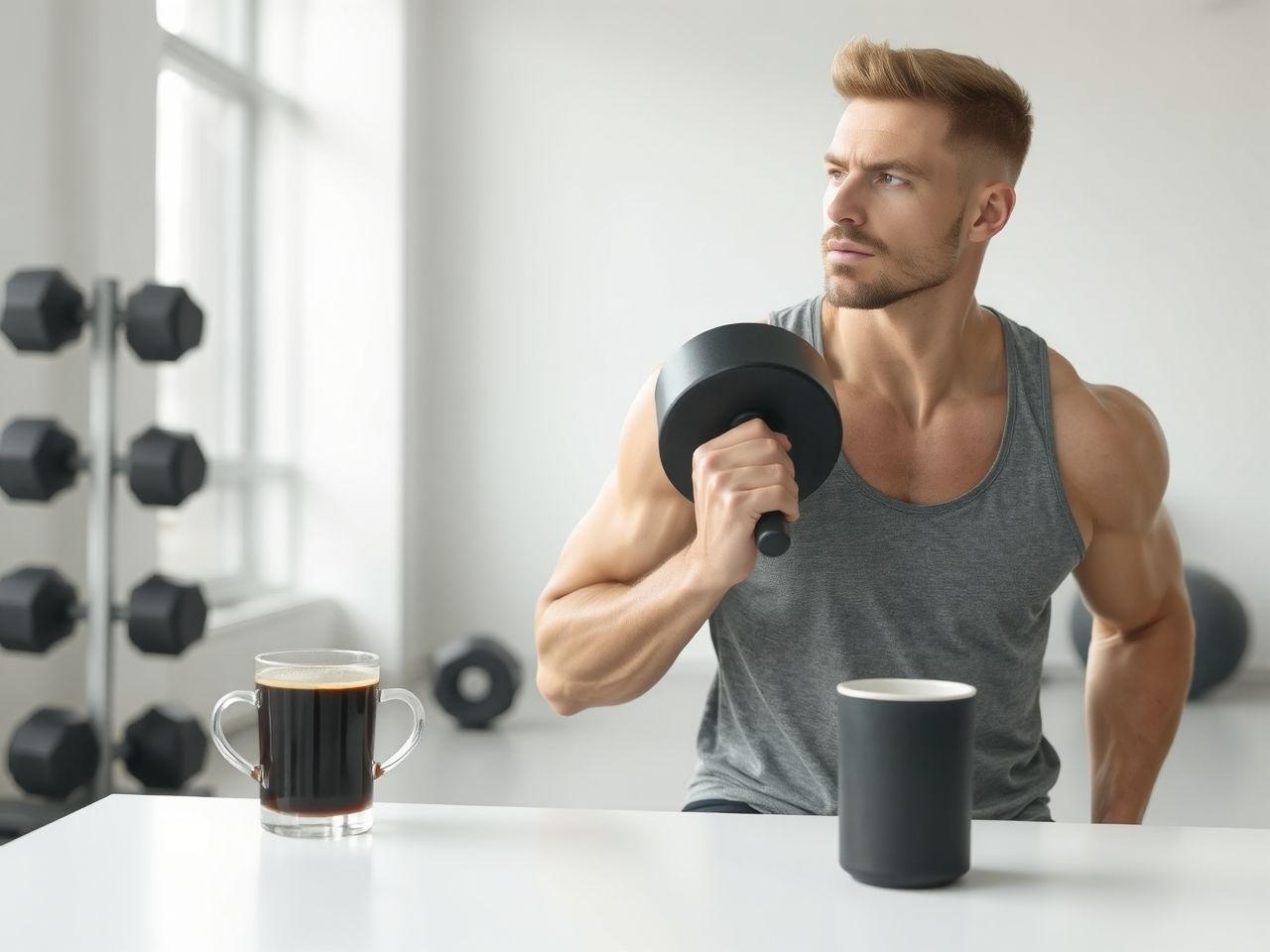 A koffein fokozza az energialöketet és javítja a teljesítményt.
