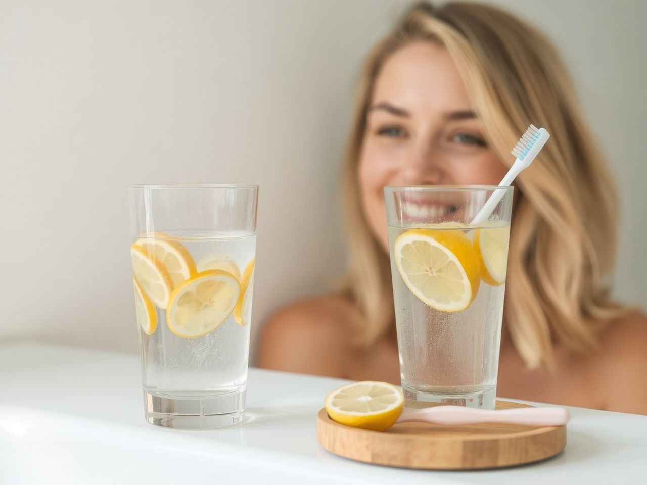 A citromos víz természetes frissességet és antibakteriális hatást nyújt.