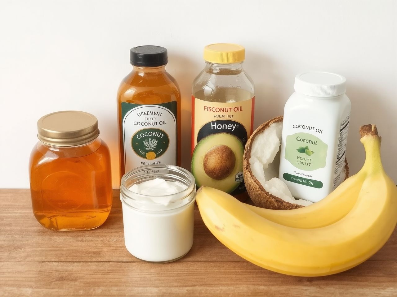 Méz és kókuszolaj táplálja és hidratálja a hajszálakat.