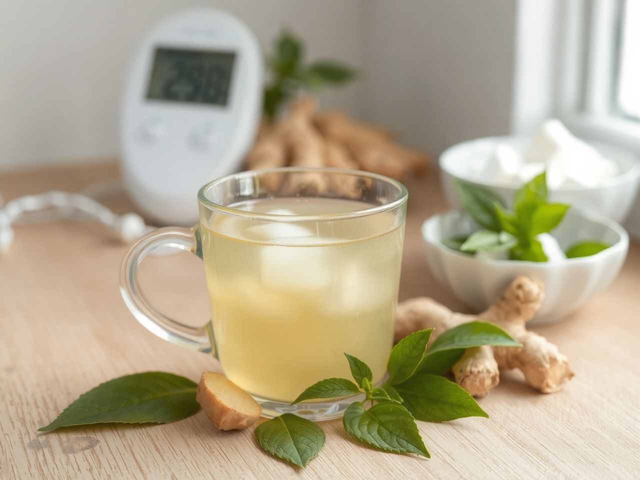 A gyömbér tea segíthet stabilizálni a vércukorszintet természetesen.