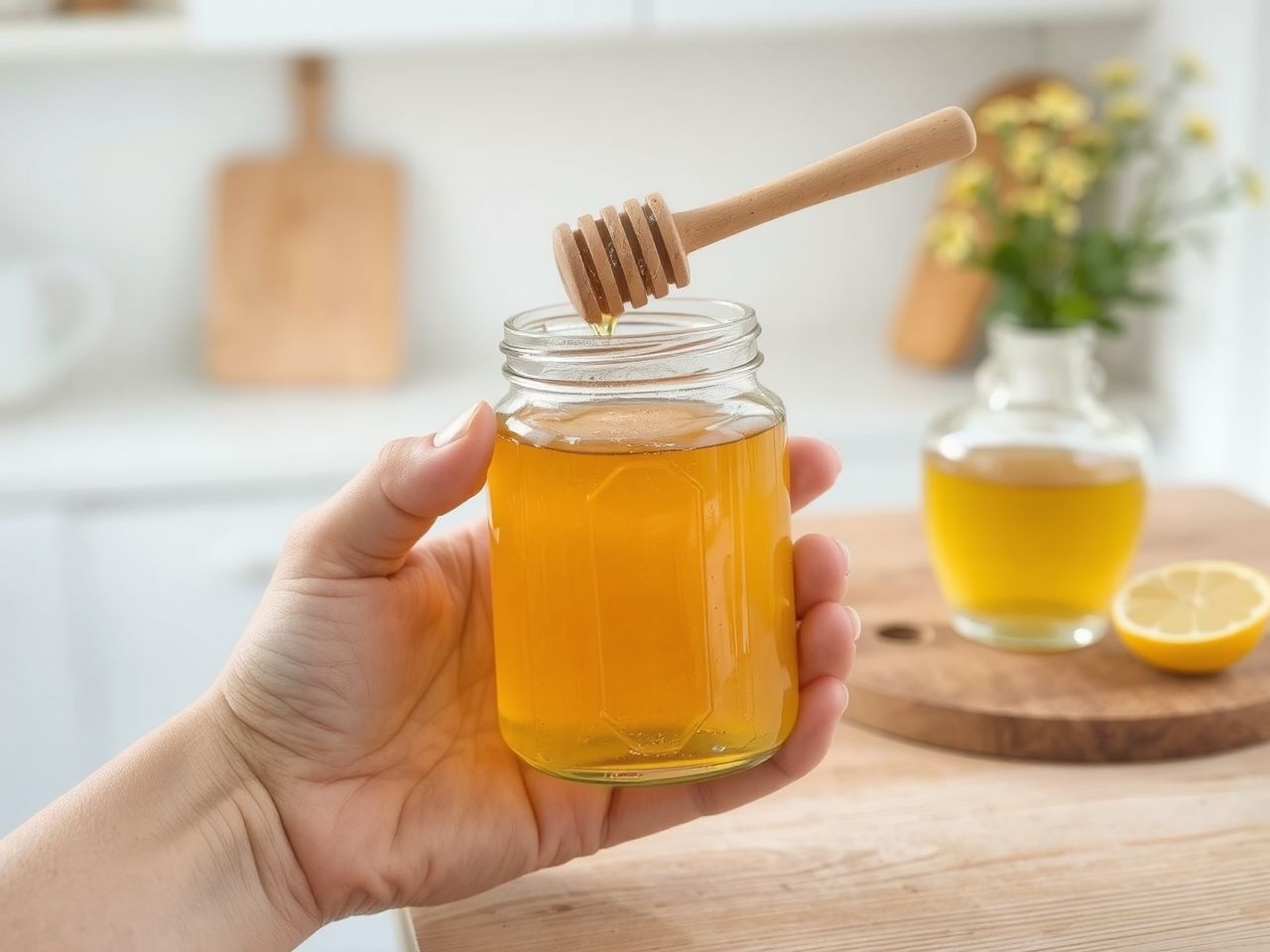 A virágméz természetes antibakteriális hatással enyhíti a megfázást.