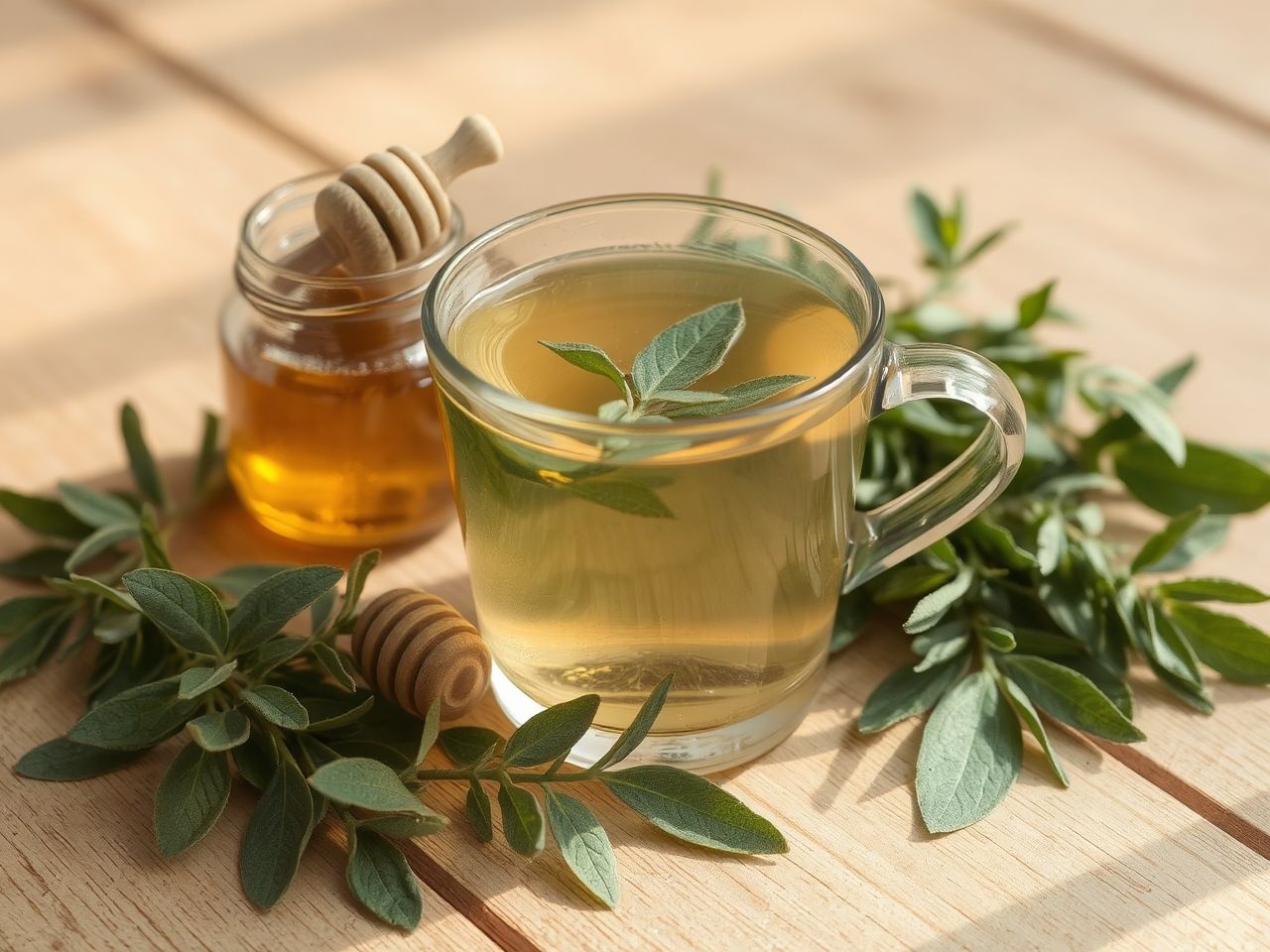 A zsálya tea segíthet a stressz csökkentésében és emésztésben.