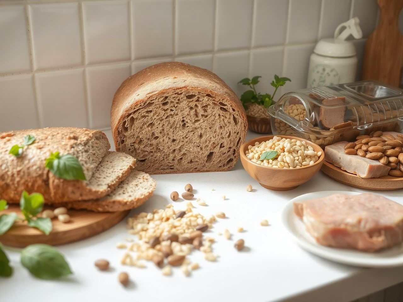 A B1-vitamin fő forrásai a teljes kiőrlésű gabonák és húsok.