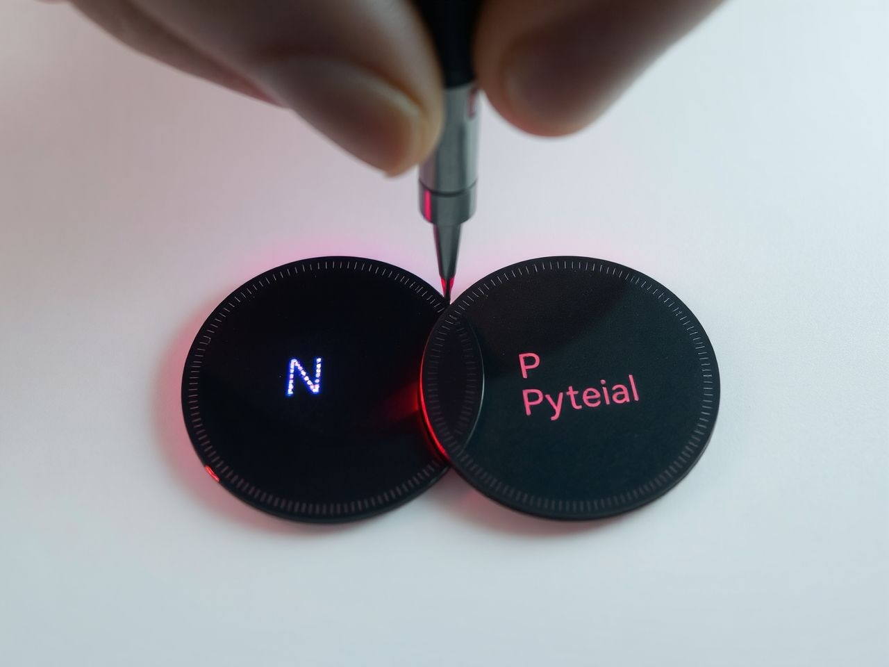A dópolás finomhangolja az elektronok és lyukak arányát.