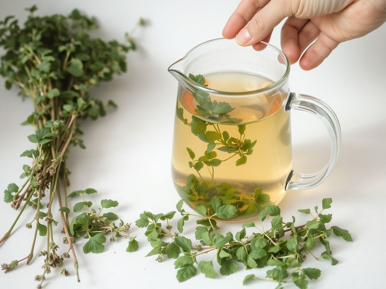 A fecskefű tea friss levelekből készítve a leghatásosabb.
