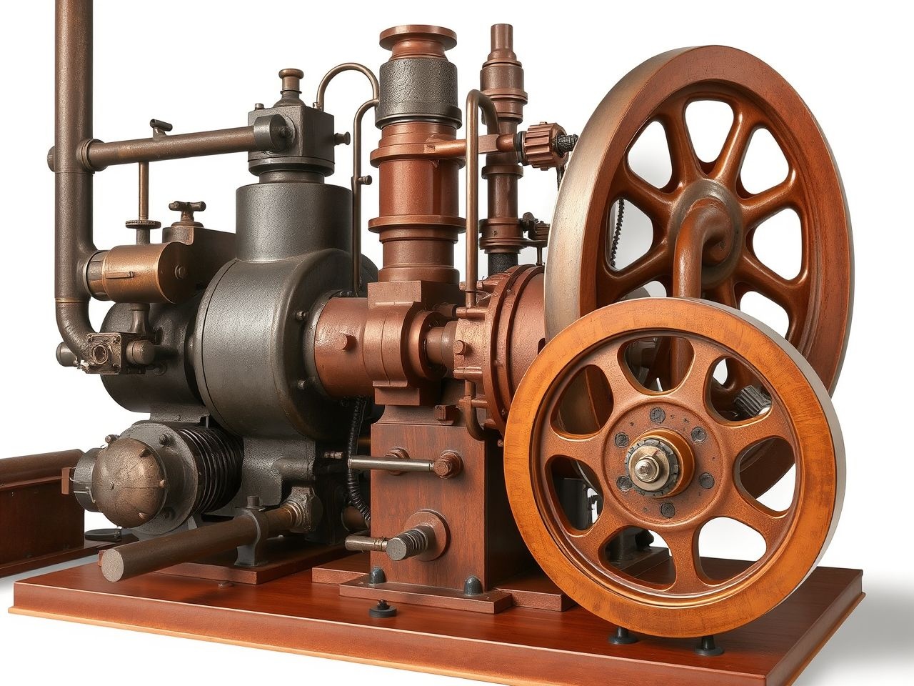 A dugattyú mozgatja a gőz energiáját mechanikai munkává.