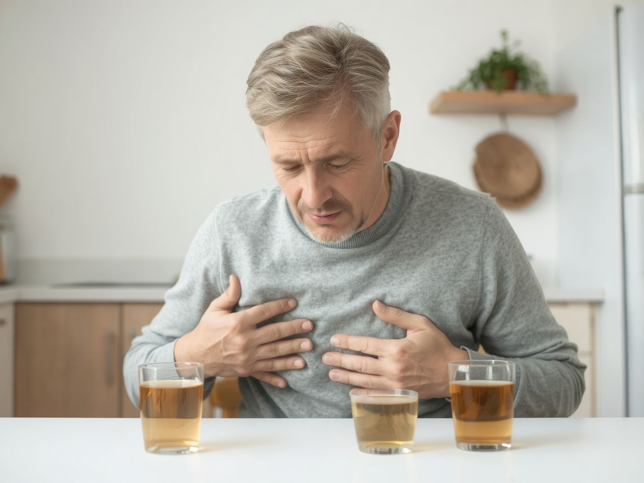 A gyomorégést a savas gyomortartalom nyelőcsőre irritálása okozza.