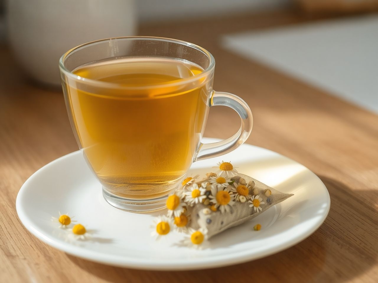 A kamilla tea ideális 5 perc áztatással éri el hatását.
