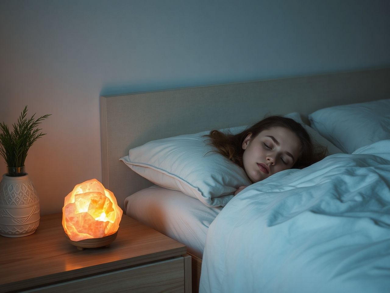 A sólámpa ionizálja a levegőt, elősegítve a pihentető alvást.