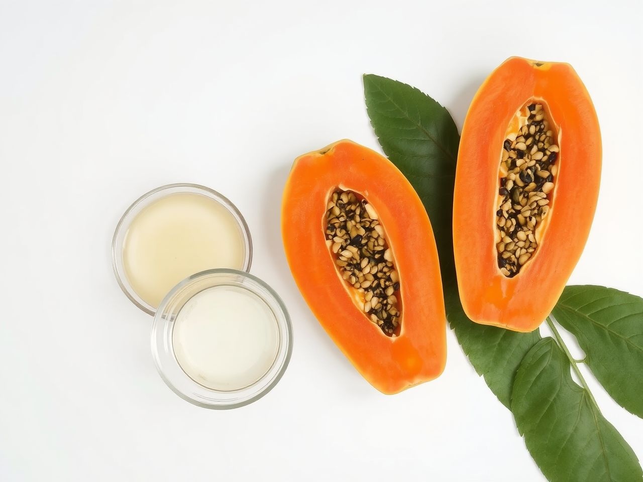 A papaya enzim hatékonysága a tisztaság és forrás függvénye.