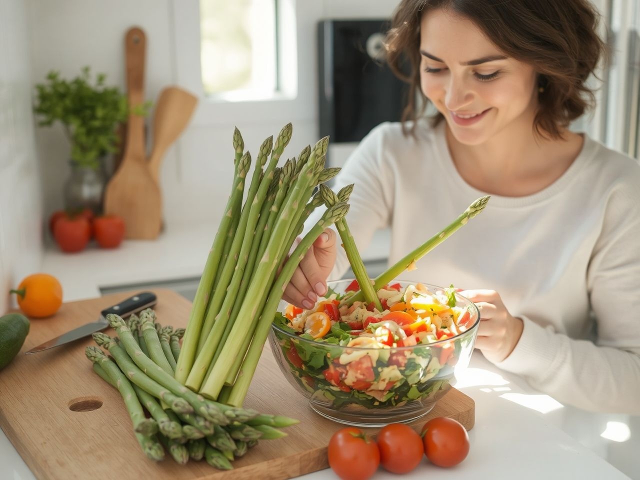 A spárga gazdag antioxidánsokban, támogatja az emésztést.