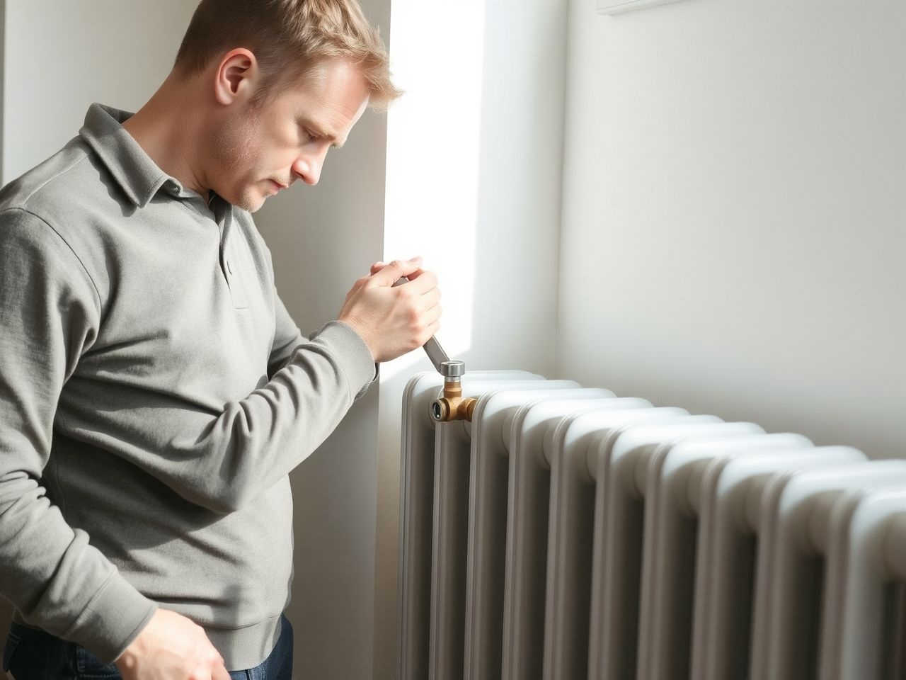 A termosztatikus szelep automatikusan szabályozza a radiátor hőmérsékletét.