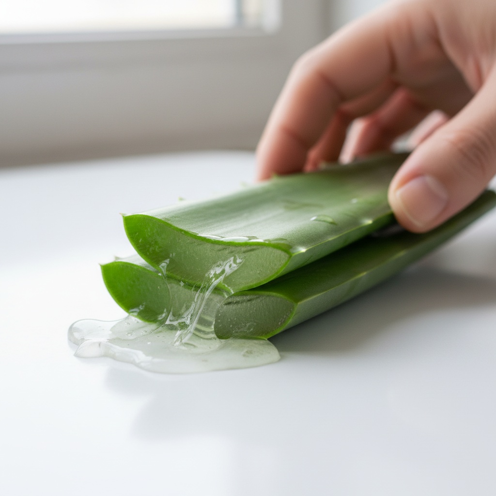 Az Aloe vera gél gyulladáscsökkentő és sebgyógyító hatású.