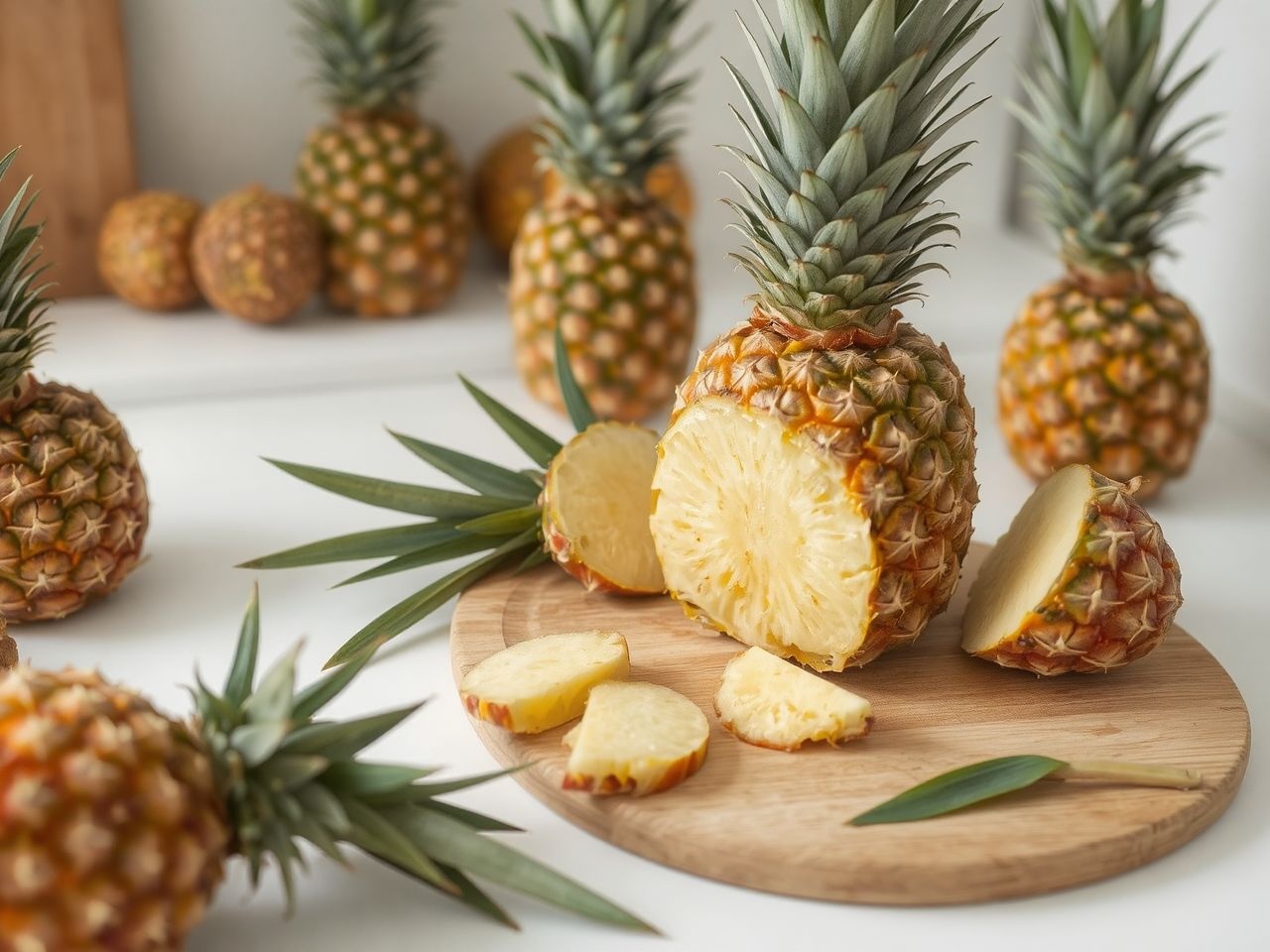 Az ananász bromelain tartalma segíti az emésztést és gyulladáscsökkentést.