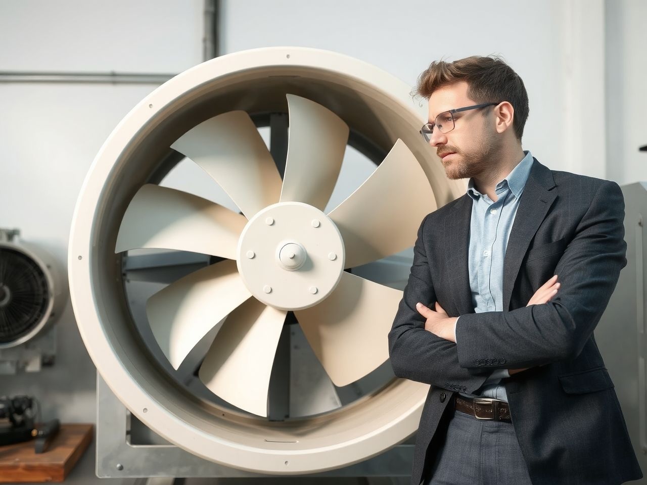 Az axiális ventilátorok hatékonyak nagy légáramlás esetén alacsony nyomással.