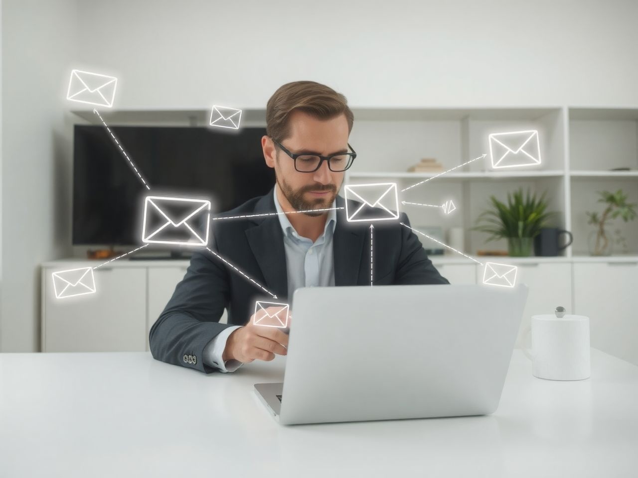 Az e-mail több szerveren keresztül titkosítva jut célba.