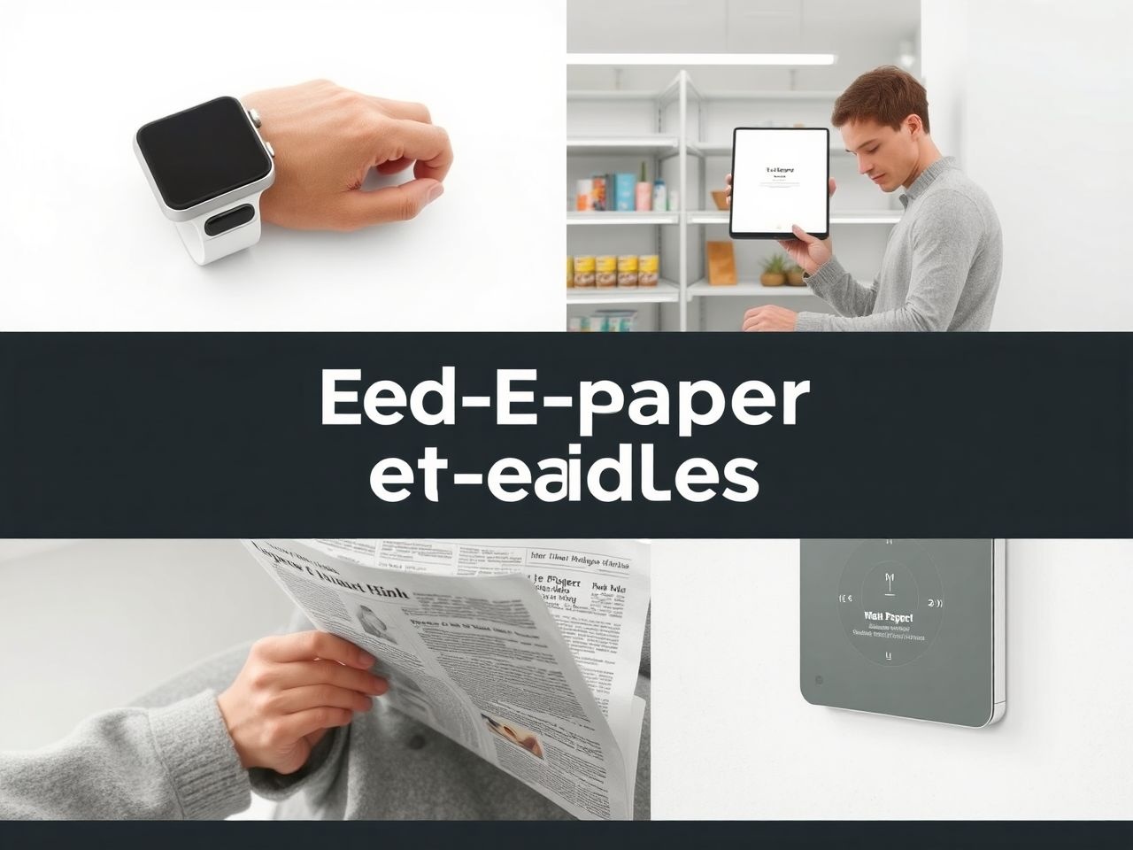 Az e-papír kijelzők energiatakarékosak és széles körben alkalmazhatók.
