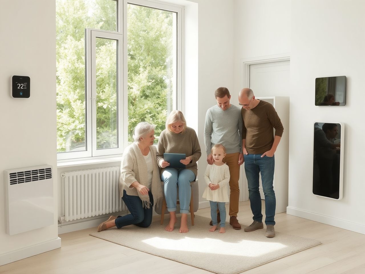 Az elektromos fűtés okosotthonokkal energiatakarékos és fenntartható megoldás.