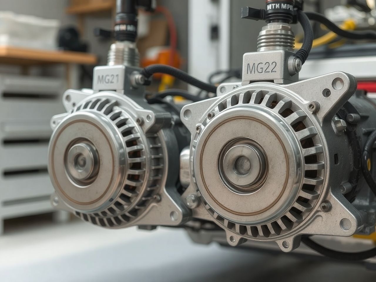 Az MG1 szabályozza az áramot, az MG2 hajtja a kerekeket.