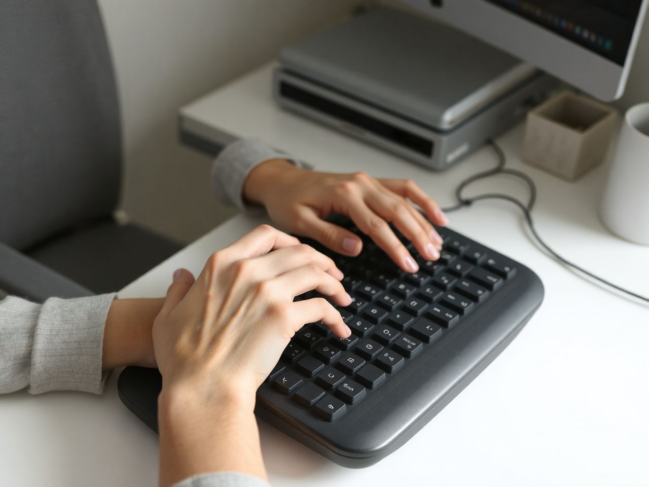 Az ergonomikus gépelés csökkenti az ízületi fájdalmak kockázatát.
